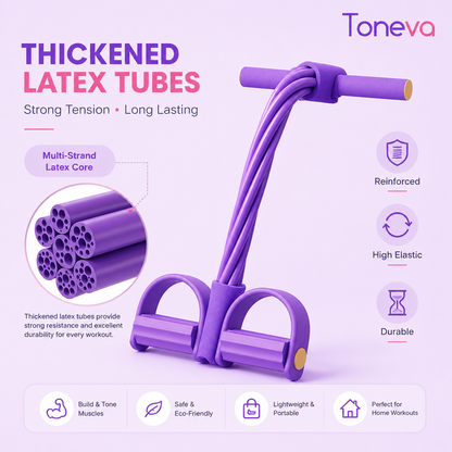 Toneva™ 8-Tube Pedal Resistance Band